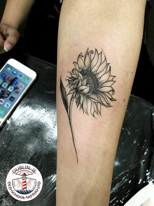 sunflower tattoo